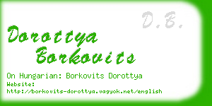 dorottya borkovits business card